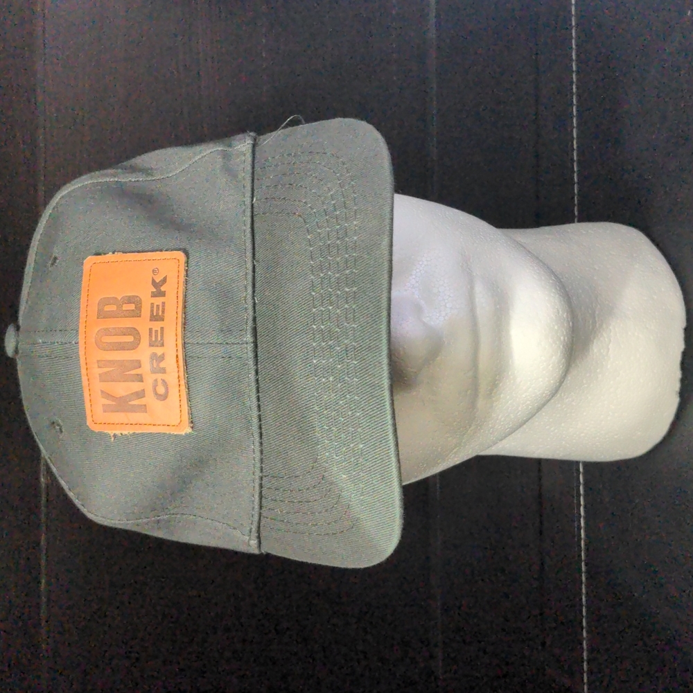 New Knob Creek Bourbon Leather patch adjustable strapback Baseball Cap